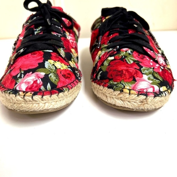 Yellow Box Enchanted Floral espadrilles Sneakers Womans 9M Boho cottagecore - Picture 4 of 10